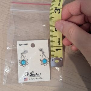 Turquoise dangling earring
